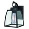 Vaxcel Granville 1 Light Bronze Geometric Outdoor Wall Lantern Clear Glass T0207 - alternate 1